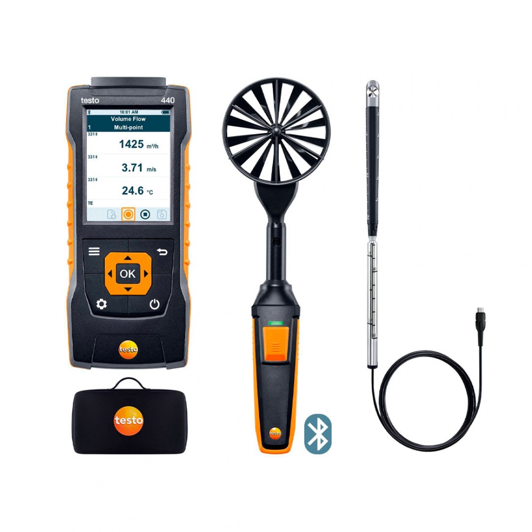 Imagen Set combinado para caudal 2 testo 440 con Bluetooth®