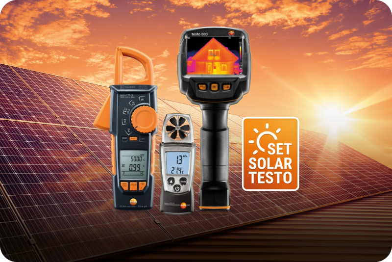 Set Solar Testo para Instalaciones Fotovoltaicas